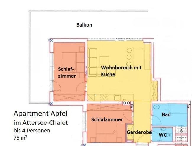 דירות שטיינבאך אם אטרזי Attersee-Chalet Angermann Familie Spalt חדר תמונה